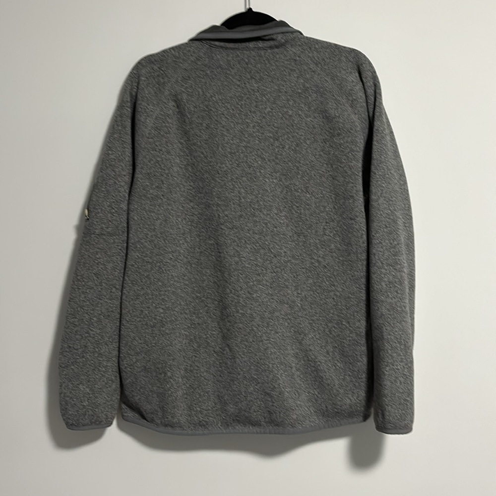 Eddie Bauer 1/4 Zip Fleece Sweater XXL Grey - Picture 3 of 11